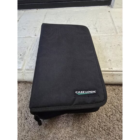 Vintage Case Logic 72-Disc CD/DVD Carry Holder Storage Travel Black Nylon - Picture 1 of 5